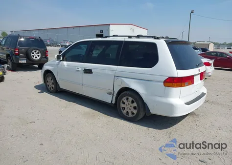 2002 Honda Odyssey Ex z USA, uszkodzony, nr VIN 5FNRL18682B003133